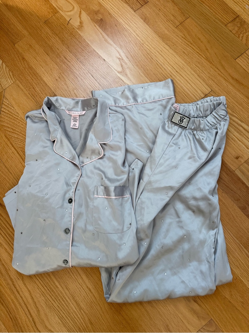 Victoria's Secret Glazed Satin Dew Drop Pajama Set Medium